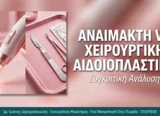 Αναίμακτη vs Χειρουργική Αιδοιοπλαστική Αναίμακτη vs Χειρουργική Αιδοιοπλαστική