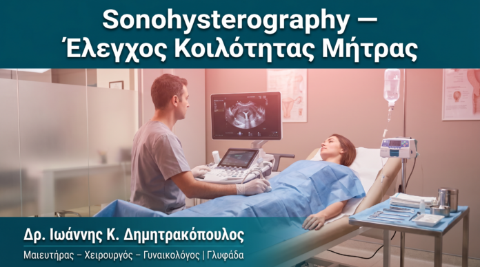 Sonohysterography — Έλεγχος Κοιλότητας Μήτρας Sonohysterography — Έλεγχος Κοιλότητας Μήτρας — Δρ. Δημητρακόπουλος Γλυφάδα