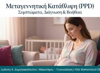 Μεταγεννητική Κατάθλιψη (PPD): Συμπτώματα, Διάγνωση & Βοήθεια