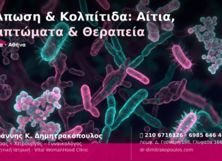 Κόλπωση & Κολπίτιδα: Αίτια, Συμπτώματα & Θεραπεία