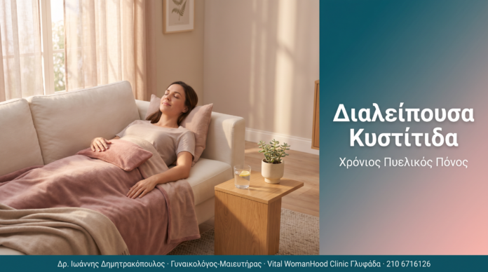 Διαλείπουσα Κυστίτιδα - Διάγνωση και θεραπεία του χρόνιου πυελικού πόνου | Δρ. Δημητρακόπουλος Γλυφάδα