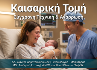 Καισαρική Τομή Γλυφάδα — Σύγχρονη Τεχνική & Ανάρρωση