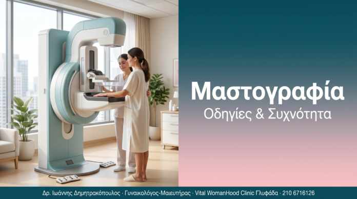 Μαστογραφία Μαστογραφία - Οδηγίες & Συχνότητα | Δρ. Δημητρακόπουλος Γλυφάδα
