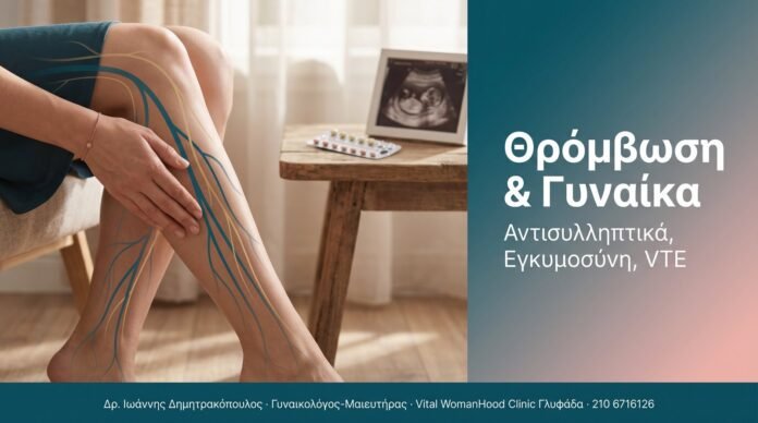 Θρόμβωση & Γυναίκα Θρόμβωση & Γυναίκα - Φλεβική Θρομβοεμβολή σε Αντισυλληπτικά και Εγκυμοσύνη | Δρ. Δημητρακόπουλος Γλυφάδα