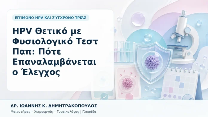 002-hpv-thetiko-me-fysiologiko-test-pap-pote-epanalamvanetai-o-elegchos HPV Θετικό με Φυσιολογικό Τεστ Παπ: Πότε Επαναλαμβάνεται ο Έλεγχος - Δρ. Ιωάννης Κ. Δημητρακόπουλος, Γυναικολόγος Γλυφάδα