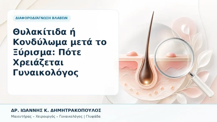 Θυλακίτιδα ή Κονδύλωμα μετά το Ξύρισμα: Πότε Χρειάζεται Γυναικολόγος - Δρ. Ιωάννης Κ. Δημητρακόπουλος, Γυναικολόγος Γλυφάδα