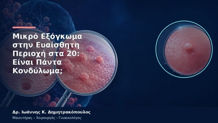 Μικρό Εξόγκωμα στην Ευαίσθητη Περιοχή στα 20: Είναι Πάντα Κονδύλωμα; Μικρό Εξόγκωμα στην Ευαίσθητη Περιοχή στα 20: Είναι Πάντα Κονδύλωμα;