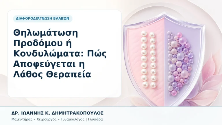 Θηλωμάτωση Προδόμου ή Κονδυλώματα: Πώς Αποφεύγεται η Λάθος Θεραπεία - Δρ. Ιωάννης Κ. Δημητρακόπουλος, Γυναικολόγος Γλυφάδα