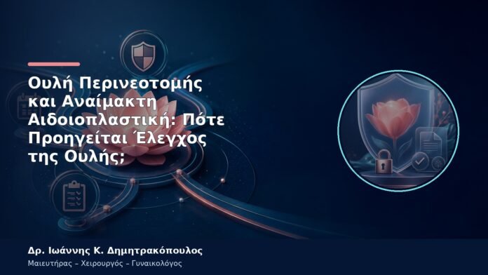 Ουλή Περινεοτομής και Αναίμακτη Αιδοιοπλαστική: Πότε Προηγείται Έλεγχος της Ουλής;