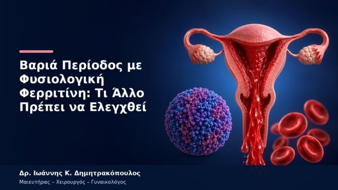 Βαριά Περίοδος με Φυσιολογική Φερριτίνη: Τι Άλλο Πρέπει να Ελεγχθεί