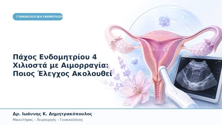 Πάχος Ενδομητρίου 4 Χιλιοστά με Αιμορραγία: Ποιος Έλεγχος Ακολουθεί