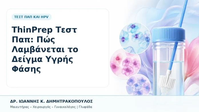 ThinPrep Τεστ Παπ: Πώς Λαμβάνεται το Δείγμα Υγρής Φάσης - Δρ. Ιωάννης Κ. Δημητρακόπουλος, Γυναικολόγος Γλυφάδα