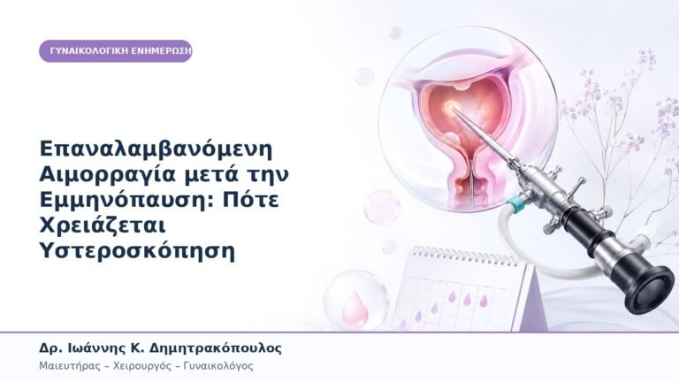 Επαναλαμβανόμενη Αιμορραγία μετά την Εμμηνόπαυση: Πότε Χρειάζεται Υστεροσκόπηση