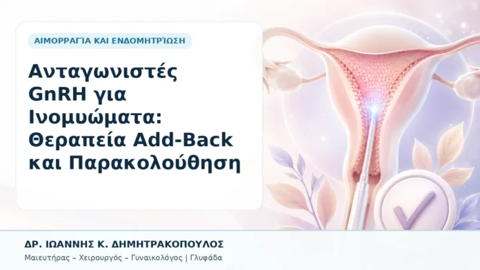 009-antagonistes-gnrh-gia-inomyomata-therapeia-add-back-kai-parakoloythisi Ανταγωνιστές GnRH για Ινομυώματα: Θεραπεία Add-Back και Παρακολούθηση - Δρ. Ιωάννης Κ. Δημητρακόπουλος, Γυναικολόγος Γλυφάδα