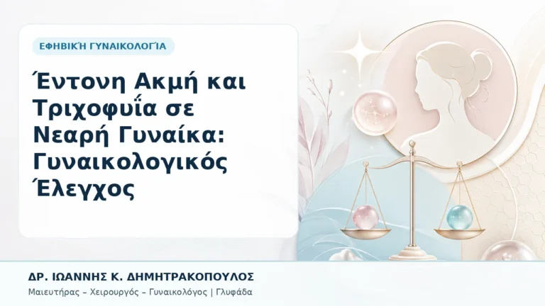 Έντονη Ακμή και Τριχοφυΐα σε Νεαρή Γυναίκα: Γυναικολογικός Έλεγχος - Δρ. Ιωάννης Κ. Δημητρακόπουλος, Γυναικολόγος Γλυφάδα