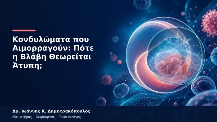 Κονδυλώματα που Αιμορραγούν: Πότε η Βλάβη Θεωρείται Άτυπη;