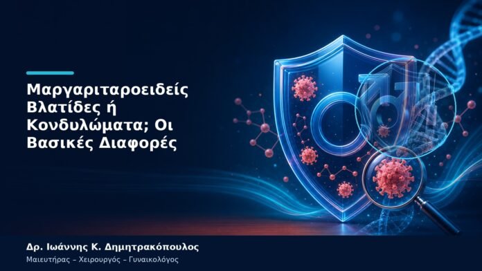 Μαργαριταροειδείς Βλατίδες ή Κονδυλώματα; Οι Βασικές Διαφορές Μαργαριταροειδείς Βλατίδες ή Κονδυλώματα; Οι Βασικές Διαφορές