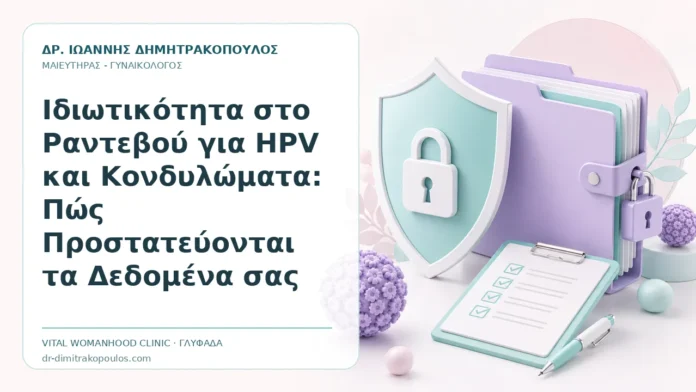 Ιδιωτικότητα στο Ραντεβού για HPV και Κονδυλώματα: Πώς Προστατεύονται τα Δεδομένα σας Ιδιωτικότητα στο Ραντεβού για HPV και Κονδυλώματα: Πώς Προστατεύονται τα Δεδομένα σας - Δρ. Ιωάννης Δημητρακόπουλος, Γυναικολόγος Γλυφάδα
