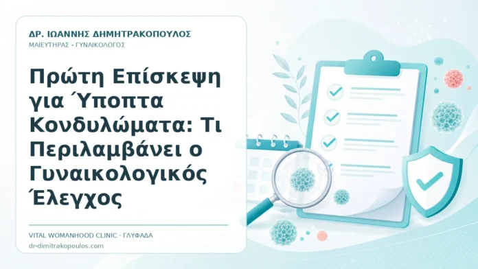 Πρώτη Επίσκεψη για Ύποπτα Κονδυλώματα: Τι Περιλαμβάνει ο Γυναικολογικός Έλεγχος Πρώτη Επίσκεψη για Ύποπτα Κονδυλώματα: Τι Περιλαμβάνει ο Γυναικολογικός Έλεγχος - Δρ. Ιωάννης Δημητρακόπουλος, Γυναικολόγος Γλυφάδα