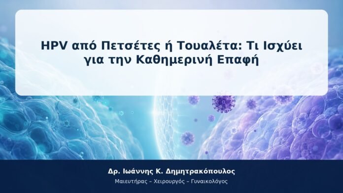 HPV από Πετσέτες ή Τουαλέτα: Τι Ισχύει για την Καθημερινή Επαφή HPV από Πετσέτες ή Τουαλέτα: Τι Ισχύει για την Καθημερινή Επαφή