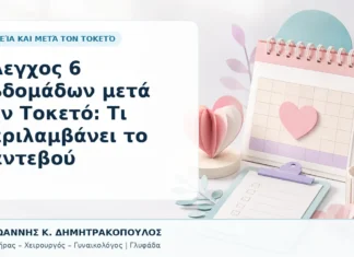 Έλεγχος 6 Εβδομάδων μετά τον Τοκετό: Τι Περιλαμβάνει το Ραντεβού Έλεγχος 6 Εβδομάδων μετά τον Τοκετό: Τι Περιλαμβάνει το Ραντεβού - Δρ. Ιωάννης Κ. Δημητρακόπουλος, Γυναικολόγος Γλυφάδα