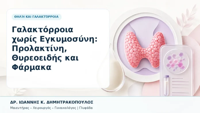 Γαλακτόρροια χωρίς Εγκυμοσύνη: Προλακτίνη, Θυρεοειδής και Φάρμακα - Δρ. Ιωάννης Κ. Δημητρακόπουλος, Γυναικολόγος Γλυφάδα