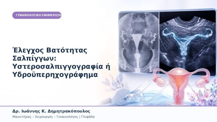 Έλεγχος Βατότητας Σαλπίγγων: Υστεροσαλπιγγογραφία ή Υδροϋπερηχογράφημα Έλεγχος Βατότητας Σαλπίγγων: Υστεροσαλπιγγογραφία ή Υδροϋπερηχογράφημα