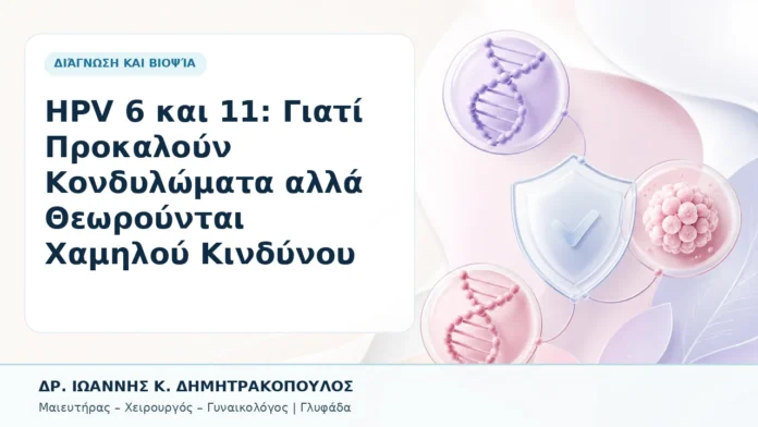013-hpv-6-kai-11-giati-prokaloyn-kondylomata-alla-theoroyntai-chamiloy-kindynoy HPV 6 και 11: Γιατί Προκαλούν Κονδυλώματα αλλά Θεωρούνται Χαμηλού Κινδύνου - Δρ. Ιωάννης Κ. Δημητρακόπουλος, Γυναικολόγος Γλυφάδα