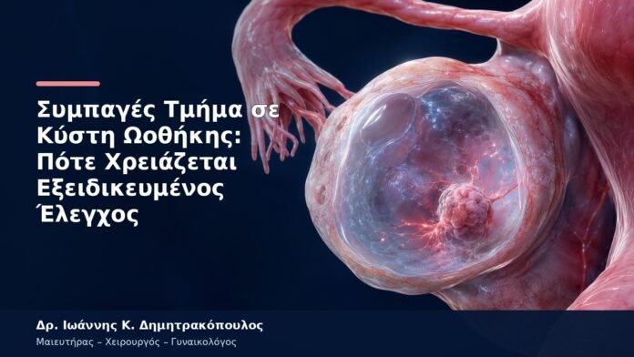 Συμπαγές Τμήμα σε Κύστη Ωοθήκης: Πότε Χρειάζεται Εξειδικευμένος Έλεγχος Συμπαγές Τμήμα σε Κύστη Ωοθήκης: Πότε Χρειάζεται Εξειδικευμένος Έλεγχος