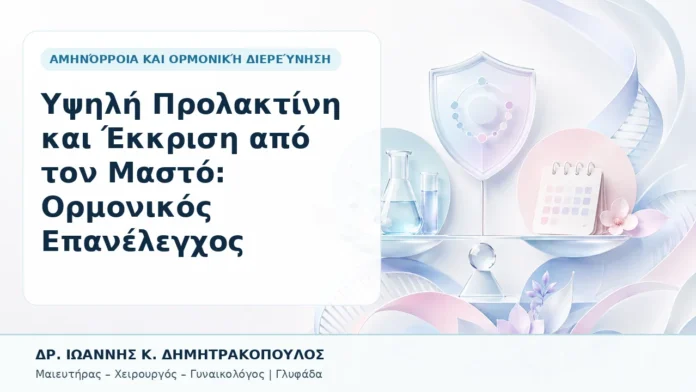 Υψηλή Προλακτίνη και Έκκριση από τον Μαστό: Ορμονικός Επανέλεγχος - Δρ. Ιωάννης Κ. Δημητρακόπουλος, Γυναικολόγος Γλυφάδα