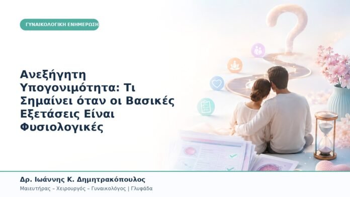 Ανεξήγητη Υπογονιμότητα: Τι Σημαίνει όταν οι Βασικές Εξετάσεις Είναι Φυσιολογικές Ανεξήγητη Υπογονιμότητα: Τι Σημαίνει όταν οι Βασικές Εξετάσεις Είναι Φυσιολογικές