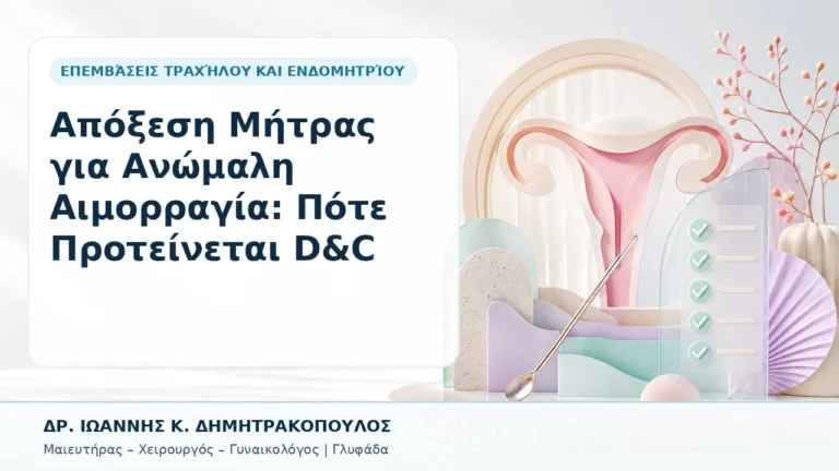 Απόξεση Μήτρας για Ανώμαλη Αιμορραγία: Πότε Προτείνεται D&C - Δρ. Ιωάννης Κ. Δημητρακόπουλος, Γυναικολόγος Γλυφάδα