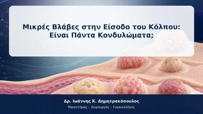 Μικρές Βλάβες στην Είσοδο του Κόλπου: Είναι Πάντα Κονδυλώματα; Μικρές Βλάβες στην Είσοδο του Κόλπου: Είναι Πάντα Κονδυλώματα;