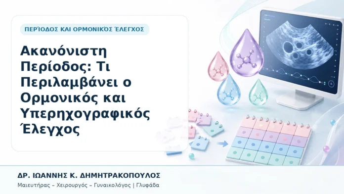 Ακανόνιστη Περίοδος: Τι Περιλαμβάνει ο Ορμονικός και Υπερηχογραφικός Έλεγχος - Δρ. Ιωάννης Κ. Δημητρακόπουλος, Γυναικολόγος Γλυφάδα