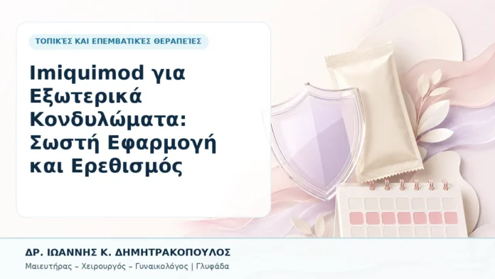 016-imiquimod-gia-exoterika-kondylomata-sosti-efarmogi-kai-erethismos Imiquimod για Εξωτερικά Κονδυλώματα: Σωστή Εφαρμογή και Ερεθισμός - Δρ. Ιωάννης Κ. Δημητρακόπουλος, Γυναικολόγος Γλυφάδα