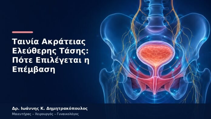 Ταινία Ακράτειας Ελεύθερης Τάσης: Πότε Επιλέγεται η Επέμβαση Ταινία Ακράτειας Ελεύθερης Τάσης: Πότε Επιλέγεται η Επέμβαση