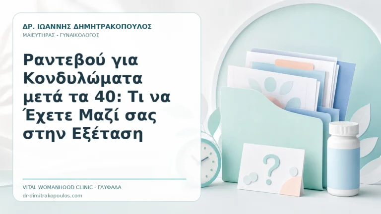 Ραντεβού για Κονδυλώματα μετά τα 40: Τι να Έχετε Μαζί σας στην Εξέταση - Δρ. Ιωάννης Δημητρακόπουλος, Γυναικολόγος Γλυφάδα