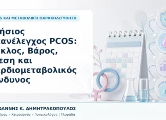 Ετήσιος Επανέλεγχος PCOS: Κύκλος, Βάρος, Πίεση και Καρδιομεταβολικός Κίνδυνος - Δρ. Ιωάννης Κ. Δημητρακόπουλος, Γυναικολόγος Γλυφάδα