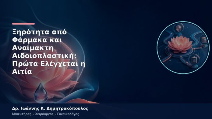 Ξηρότητα από Φάρμακα και Αναίμακτη Αιδοιοπλαστική: Πρώτα Ελέγχεται η Αιτία Ξηρότητα από Φάρμακα και Αναίμακτη Αιδοιοπλαστική: Πρώτα Ελέγχεται η Αιτία