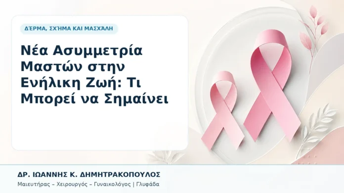 Νέα Ασυμμετρία Μαστών στην Ενήλικη Ζωή: Τι Μπορεί να Σημαίνει - Δρ. Ιωάννης Κ. Δημητρακόπουλος, Γυναικολόγος Γλυφάδα