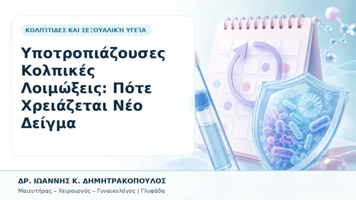Υποτροπιάζουσες Κολπικές Λοιμώξεις: Πότε Χρειάζεται Νέο Δείγμα - Δρ. Ιωάννης Κ. Δημητρακόπουλος, Γυναικολόγος Γλυφάδα