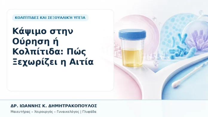 Κάψιμο στην Ούρηση ή Κολπίτιδα: Πώς Ξεχωρίζει η Αιτία - Δρ. Ιωάννης Κ. Δημητρακόπουλος, Γυναικολόγος Γλυφάδα