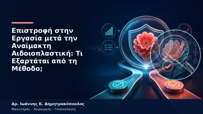 Επιστροφή στην Εργασία μετά την Αναίμακτη Αιδοιοπλαστική: Τι Εξαρτάται από τη Μέθοδο; Επιστροφή στην Εργασία μετά την Αναίμακτη Αιδοιοπλαστική: Τι Εξαρτάται από τη Μέθοδο;