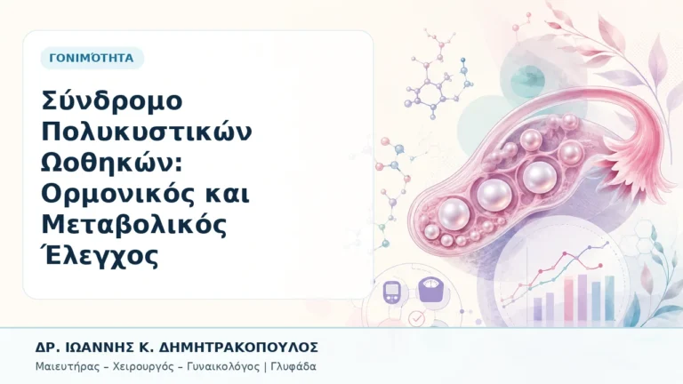 Σύνδρομο Πολυκυστικών Ωοθηκών: Ορμονικός και Μεταβολικός Έλεγχος - Δρ. Ιωάννης Κ. Δημητρακόπουλος, Γυναικολόγος Γλυφάδα