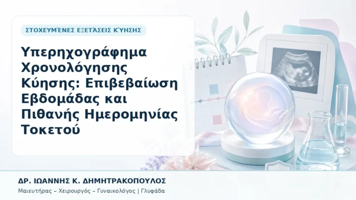 Υπερηχογράφημα Χρονολόγησης Κύησης: Επιβεβαίωση Εβδομάδας και Πιθανής Ημερομηνίας Τοκετού - Δρ. Ιωάννης Κ. Δημητρακόπουλος, Γυναικολόγος Γλυφάδα