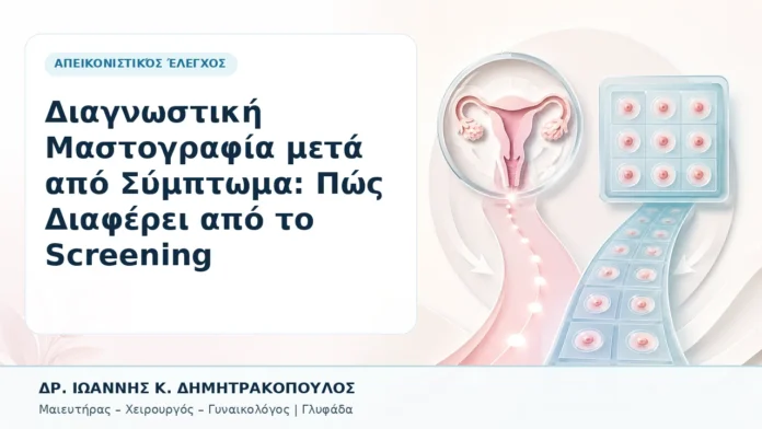 027-diagnostiki-mastografia-meta-apo-symptoma-pos-diaferei-apo-to-screening Διαγνωστική Μαστογραφία μετά από Σύμπτωμα: Πώς Διαφέρει από το Screening - Δρ. Ιωάννης Κ. Δημητρακόπουλος, Γυναικολόγος Γλυφάδα