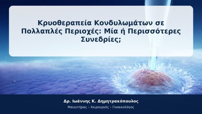 Κρυοθεραπεία Κονδυλωμάτων σε Πολλαπλές Περιοχές: Μία ή Περισσότερες Συνεδρίες;
