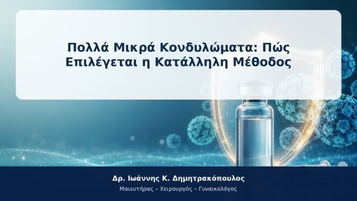 Πολλά Μικρά Κονδυλώματα: Πώς Επιλέγεται η Κατάλληλη Μέθοδος