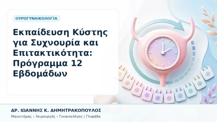 028-ekpaideysi-kystis-gia-sychnoyria-kai-epitaktikotita-programma-12-evdomadon Εκπαίδευση Κύστης για Συχνουρία και Επιτακτικότητα: Πρόγραμμα 12 Εβδομάδων - Δρ. Ιωάννης Κ. Δημητρακόπουλος, Γυναικολόγος Γλυφάδα