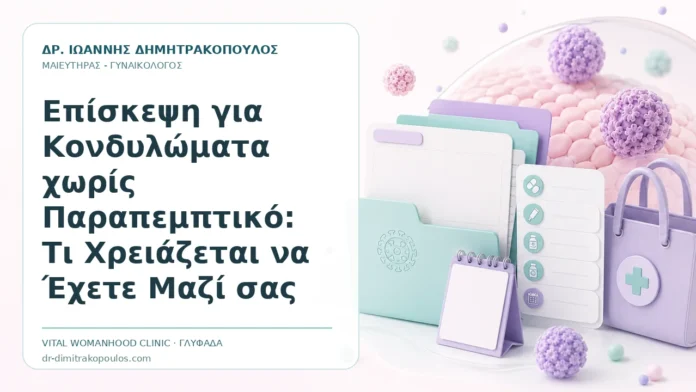 Επίσκεψη για Κονδυλώματα χωρίς Παραπεμπτικό: Τι Χρειάζεται να Έχετε Μαζί σας Επίσκεψη για Κονδυλώματα χωρίς Παραπεμπτικό: Τι Χρειάζεται να Έχετε Μαζί σας - Δρ. Ιωάννης Δημητρακόπουλος, Γυναικολόγος Γλυφάδα